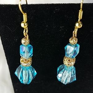 Blue Dangle Fashion Earrings